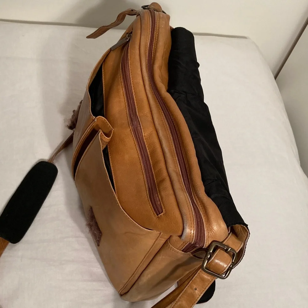 Red Sox Leather Messenger Bag vintage